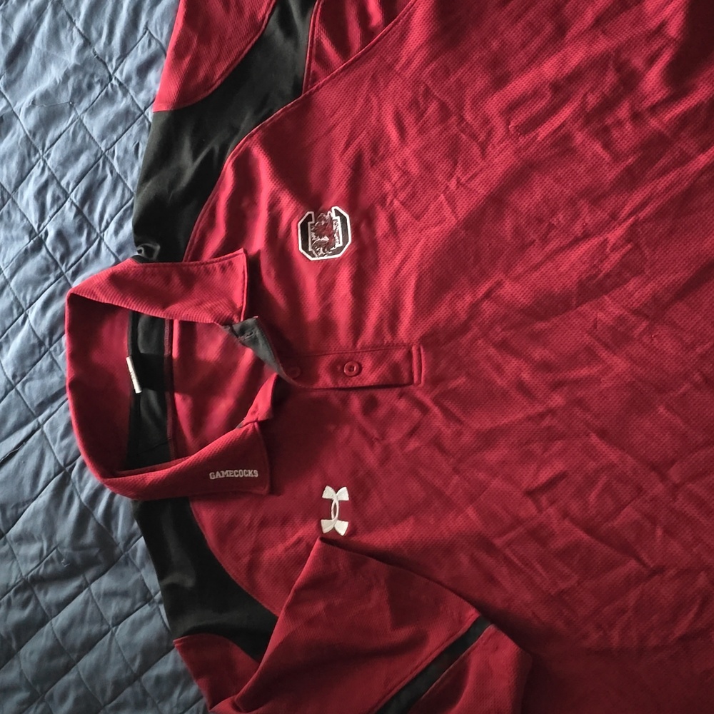 Men's University of South Carolina Gamecocks golf shirt (garnet)